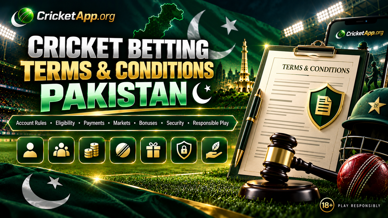 Cricket Betting Terms & Conditions Pakistan